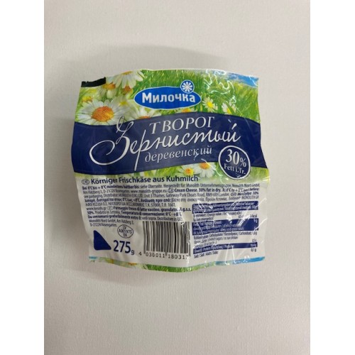 Творог зернистый деревенский, 30%